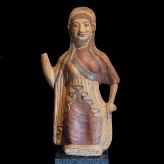 Rare and Important Etruscan Antefix of a Kore
