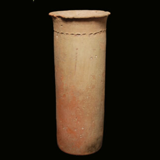 Große prädynastische Vase mit eingedrückter Schnurdekoration
