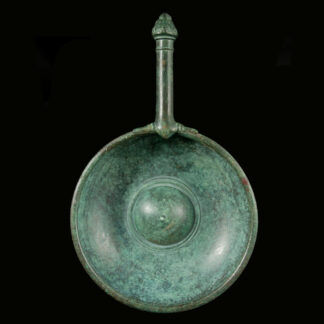 Bronze-Patera mit Löwenkopf-Protome