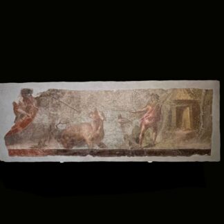 Large Fragment of a Wall Painting with a Hunting Scene on the Nile