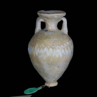 Griechischer Amphoriskos in Sandkerntechnik mit Perlmutt-Irisierung