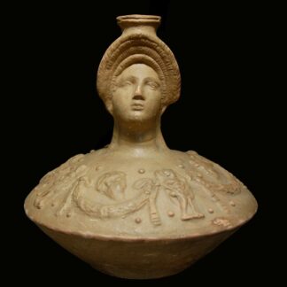 Terracotta Lagynos with the Head of a Flavian Woman