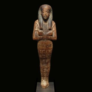Hölzernes Uschebti des Verwalters Mahu aus Amarna