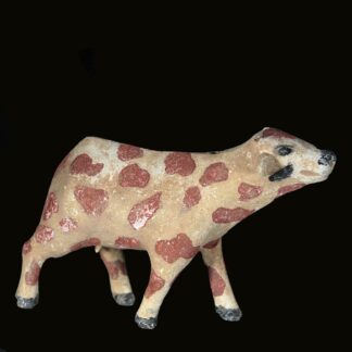 Holzstatuette eines Rindes