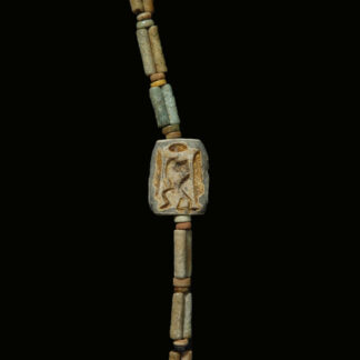 Necklace of Faience Beads with an Amulet of Thoth