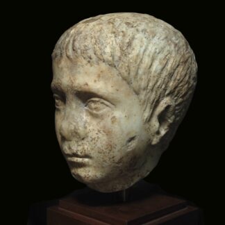 Life-Size Marble Head of a Boy with the Features of the Childlike Elagabalus