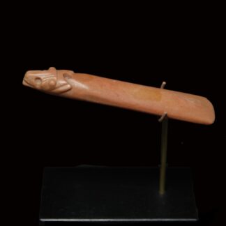 Sumerian Grindstone of Red Marble with a Deer's Head