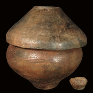 Hallstatt Urn with Top Lid and Small Additional Bowl