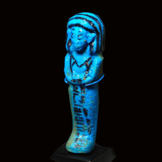 Blue Glazed Faience Shabti of the Priest Amenemope