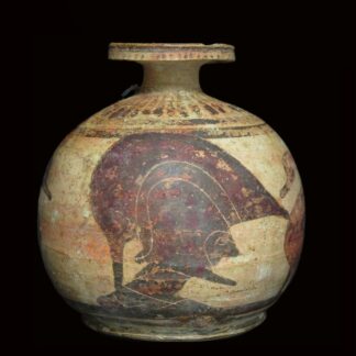 Large Corinthian Aryballos Attributed to the Painter of the Munich Sirens