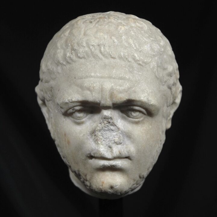 Roman marble head of Caracalla II