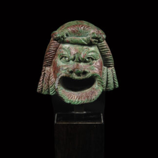 Grotesque Bronze Mask of a Comedian