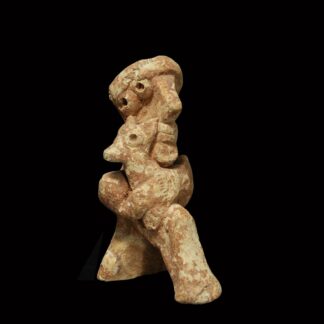 Syro-Hittite Terracotta Statuette of an Offering Bearer with a Sacrificial Animal