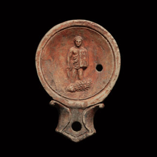 Roman Oil Lamp with the Depiction of a Bestiarius