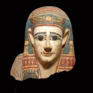 Richly Decorated Mummy Mask of a Woman